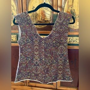 Sweet Skins Hemp Remnant Top, Geo